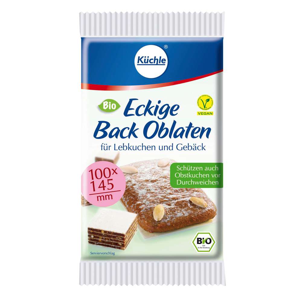Produktabbildung Küchle Bio Back Oblaten eckig