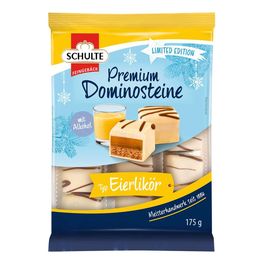 Produktabbildung Schulte Premium Dominosteine, Typ Eierlikör