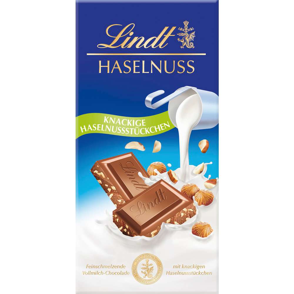 Produktabbildung Lindt Tafelschokolade Vollmilch Haselnuss