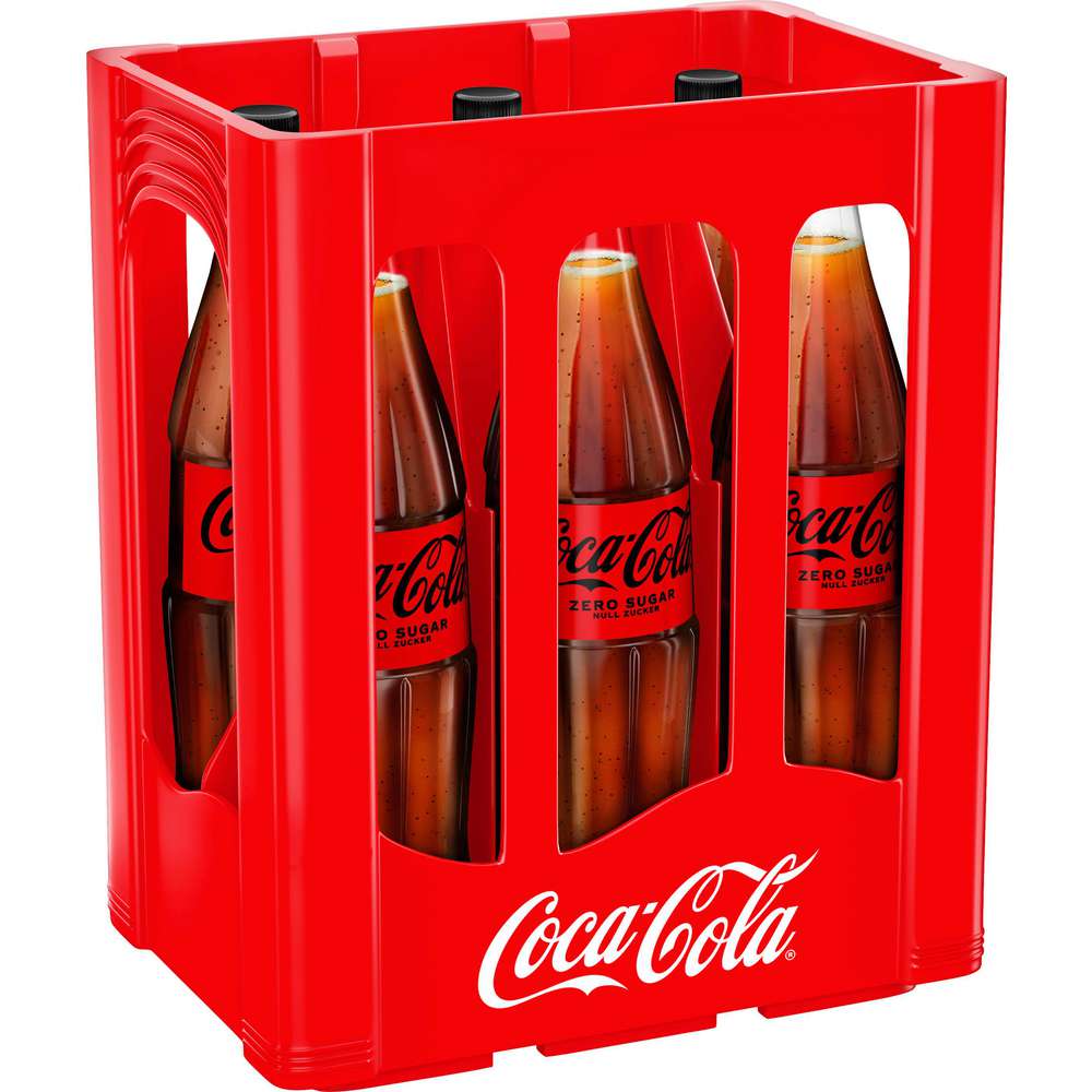 Produktabbildung Coca Cola Cola, Zero (6x 1,000 Liter)