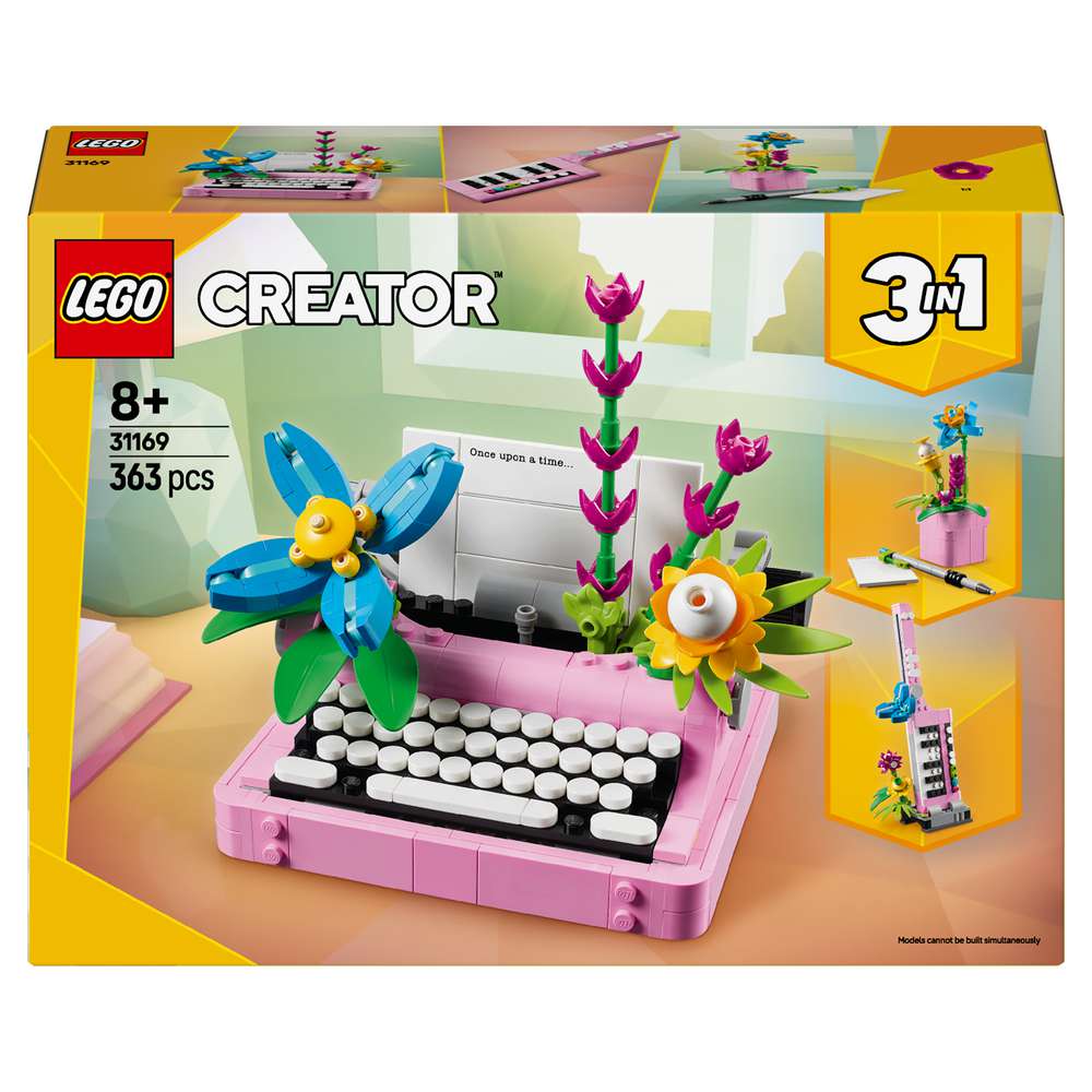 Produktabbildung Lego LEGO Creator 3in1 Schreibmaschine mit Blumen 