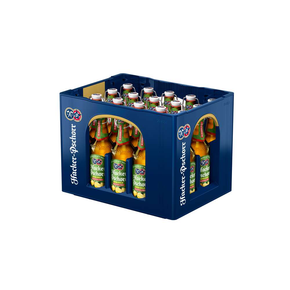Produktabbildung Hacker Pschorr Alkoholfreies Radler, naturtrüb (20x 0,500 Liter)