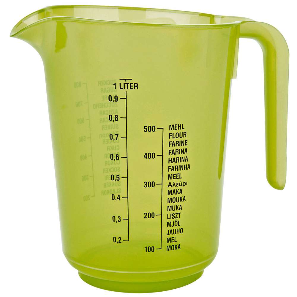Produktabbildung Schum Messbecher 1L transparent, farbig sortiert