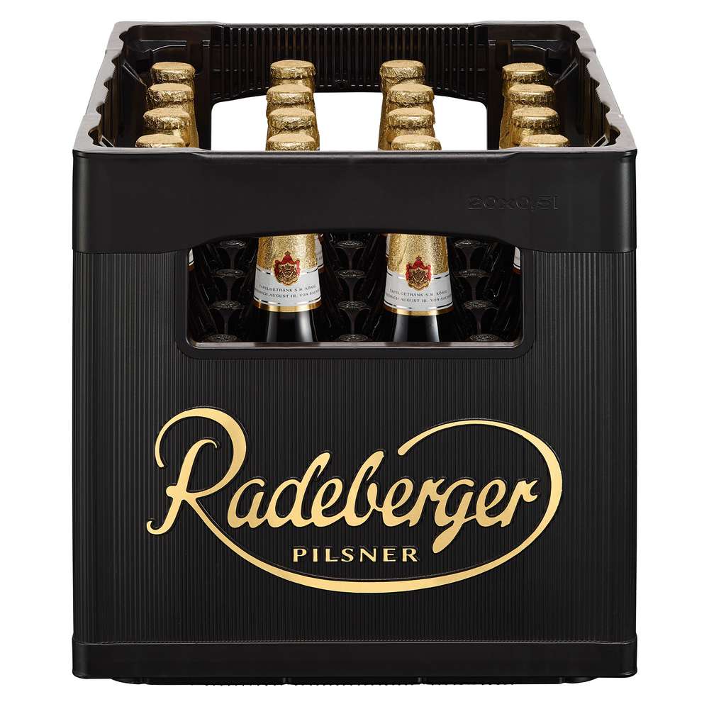 Produktabbildung Radeberger Pilsener Bier, 4,8 % (20x 0,500 Liter)