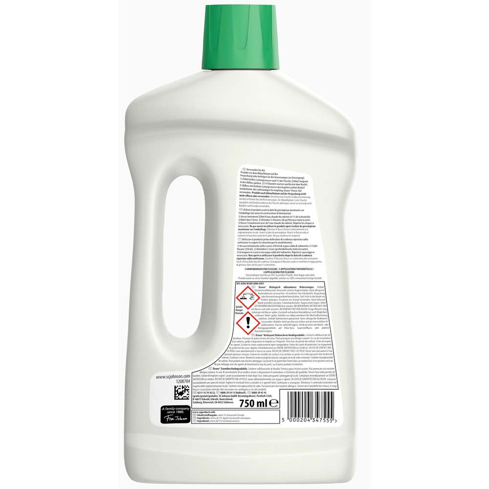 Produktabbildung Drano Rohrreiniger biologisch abbaubar