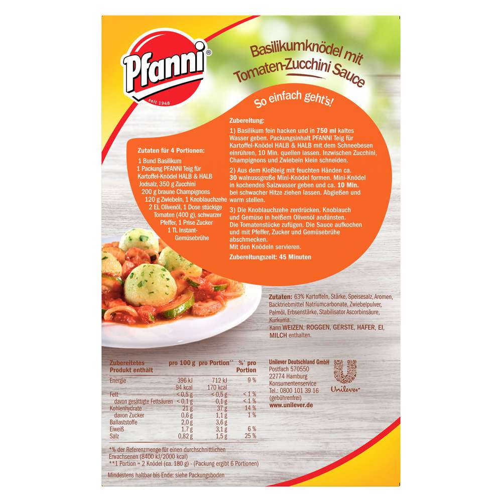 Produktabbildung Pfanni Kloßteig Der Klassiker