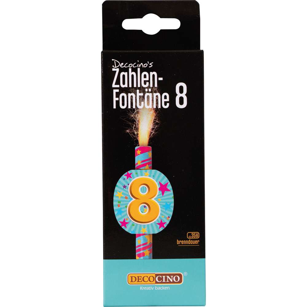 Produktabbildung Dekoback Zahlen-Fontäne Nr. 8