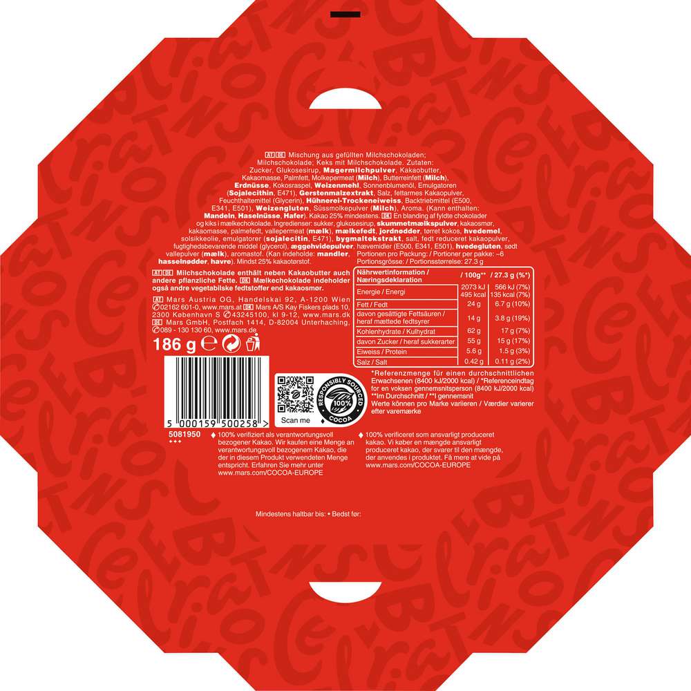 Produktabbildung Celebrations Mini-Schokoriegel Mix