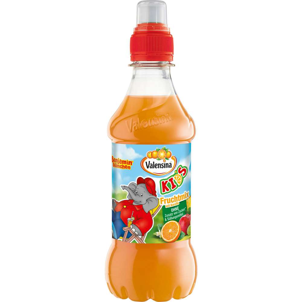 Produktabbildung Valensina Fruchtmix Saft Kids, mit Karotte