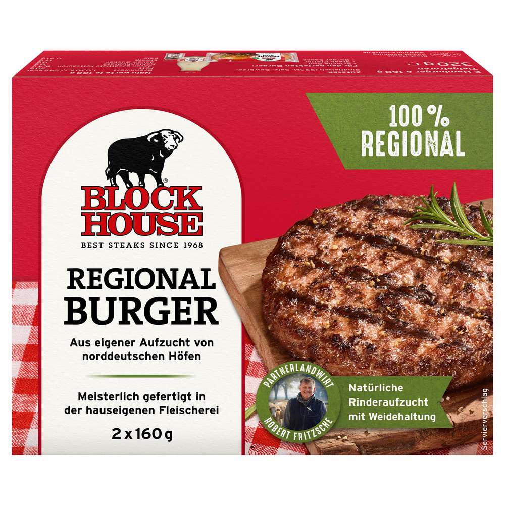 Produktabbildung Block House Burger Patties Regional Burger