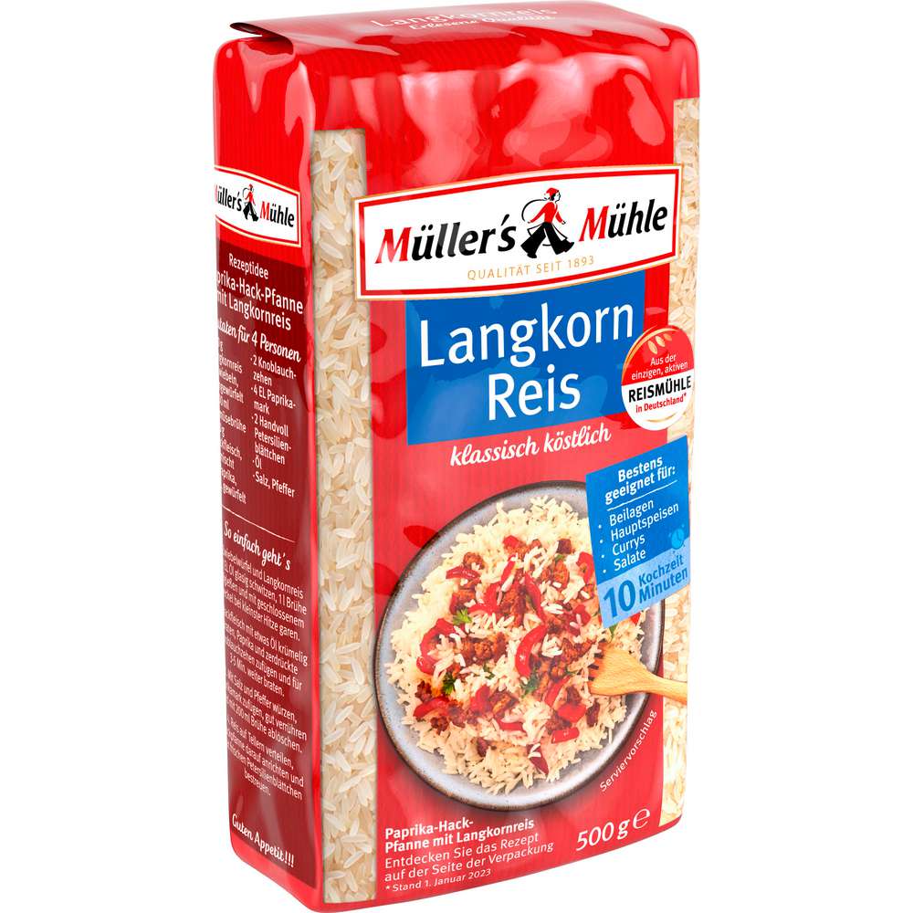 Produktabbildung Müller's Mühle Langkorn Reis