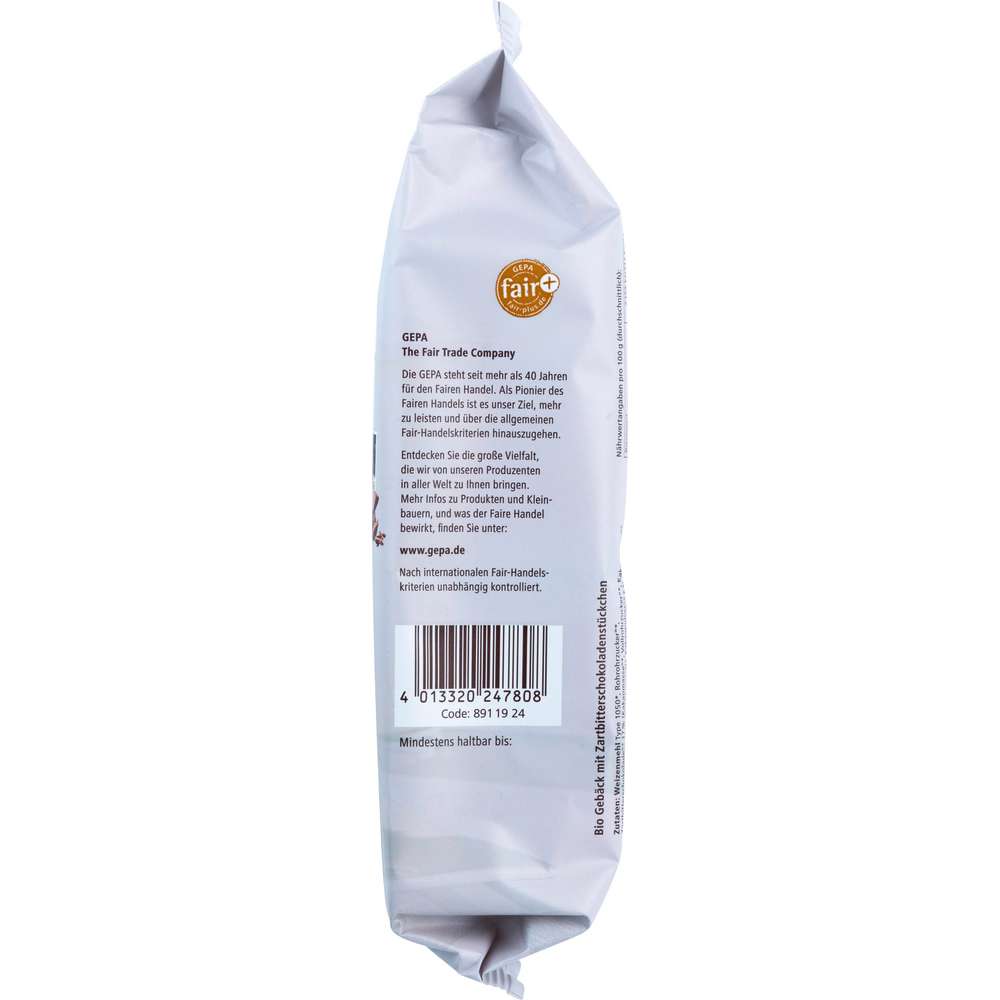 Produktabbildung Gepa Bio Schoko Cookies 150g