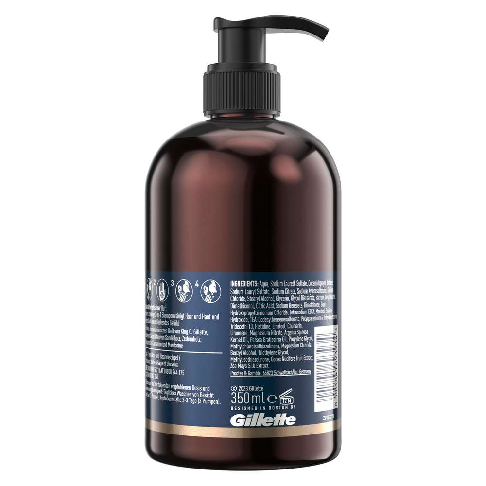 Produktabbildung Gillette Bartshampoo King C, mit Kokoswasser