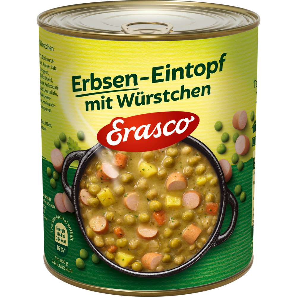 Produktabbildung Erasco Erbsen-Eintopf mit Würstchen