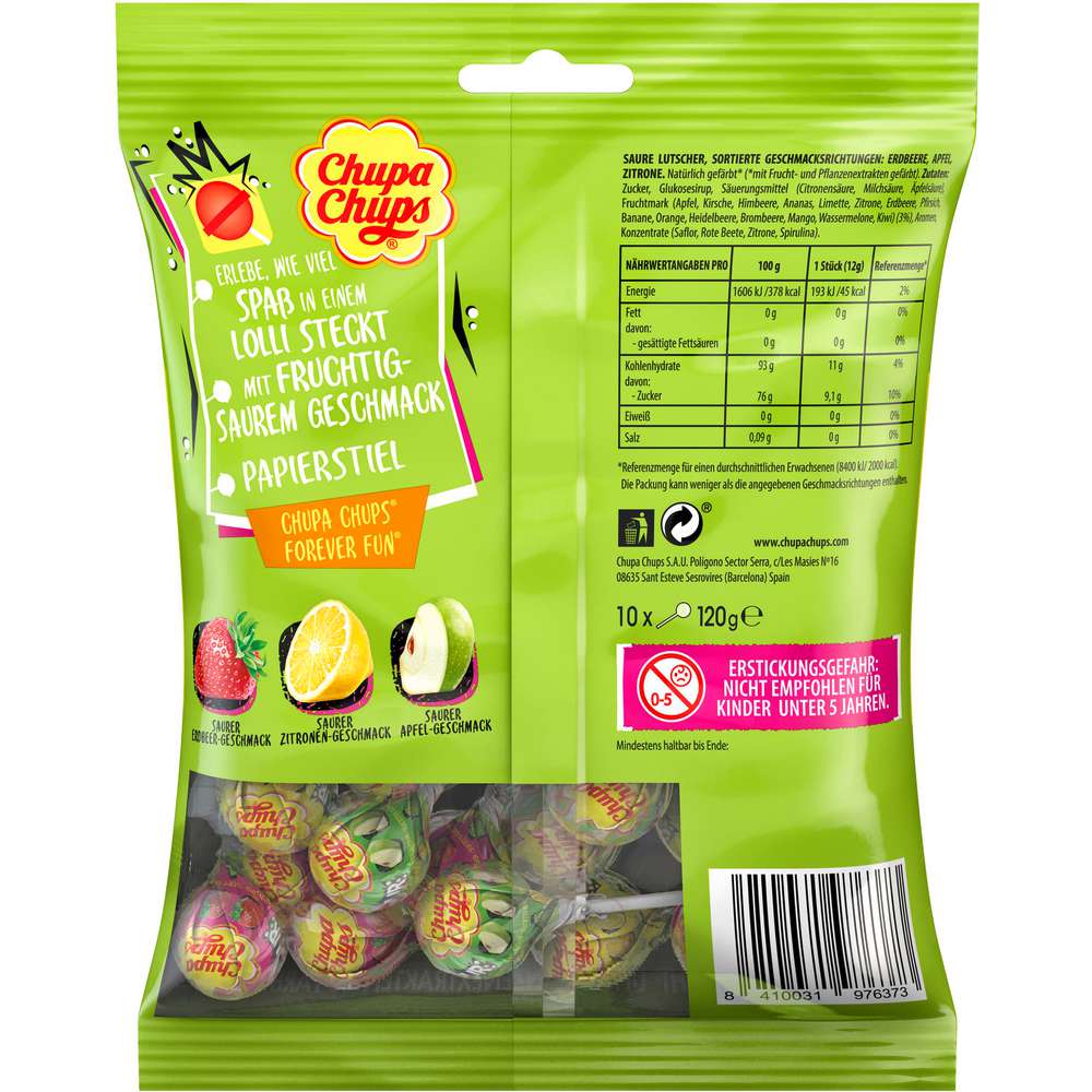 Produktabbildung Chupa Chups Lollipops Sour
