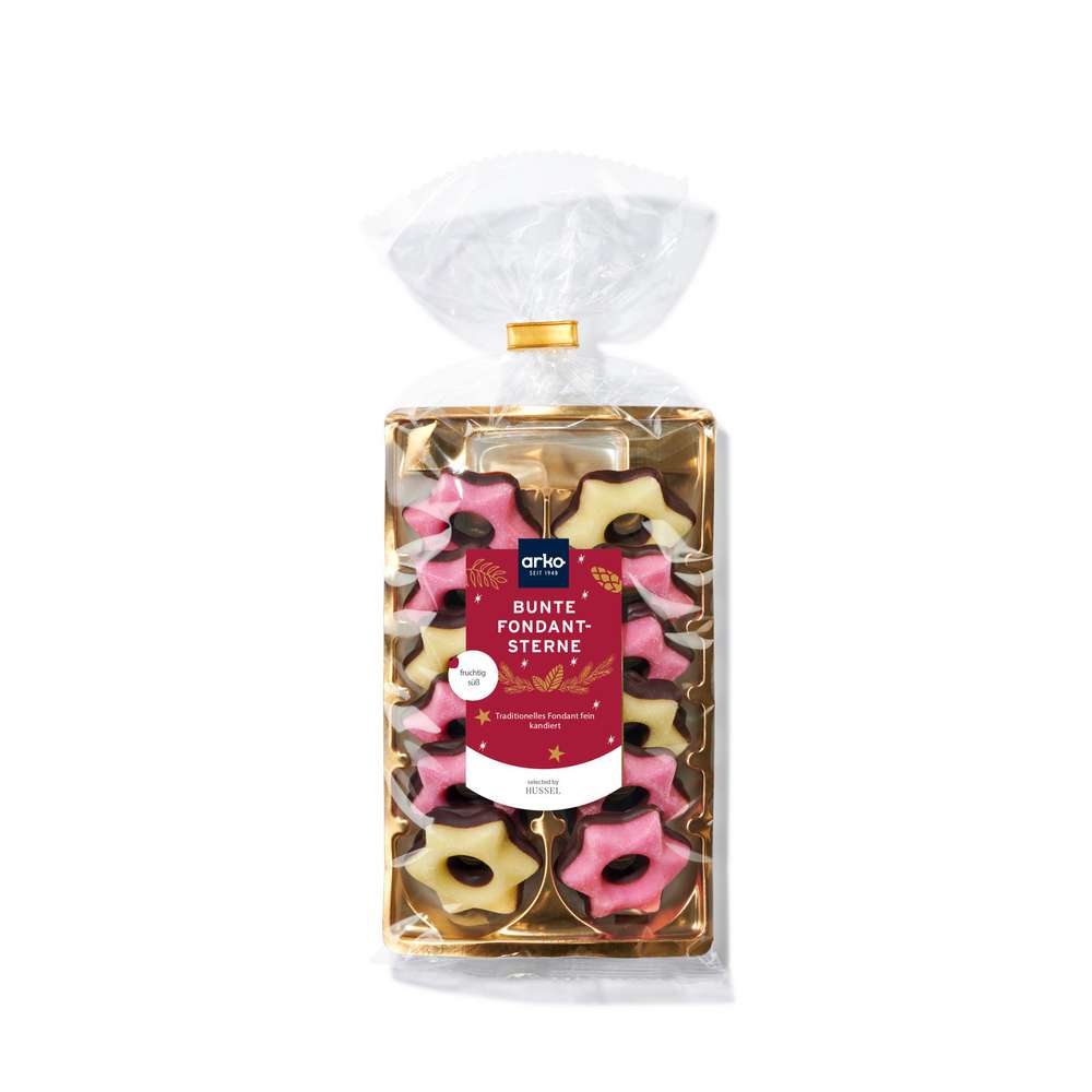 Produktabbildung Arko Bunte Schoko-Fondant-Sterne