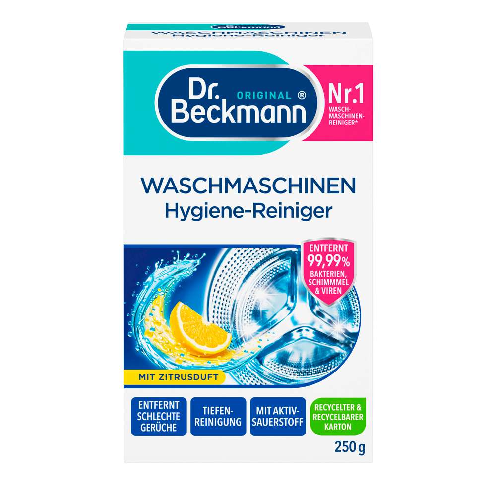 Produktabbildung Dr. Beckmann Waschmaschinen Hygiene Reiniger