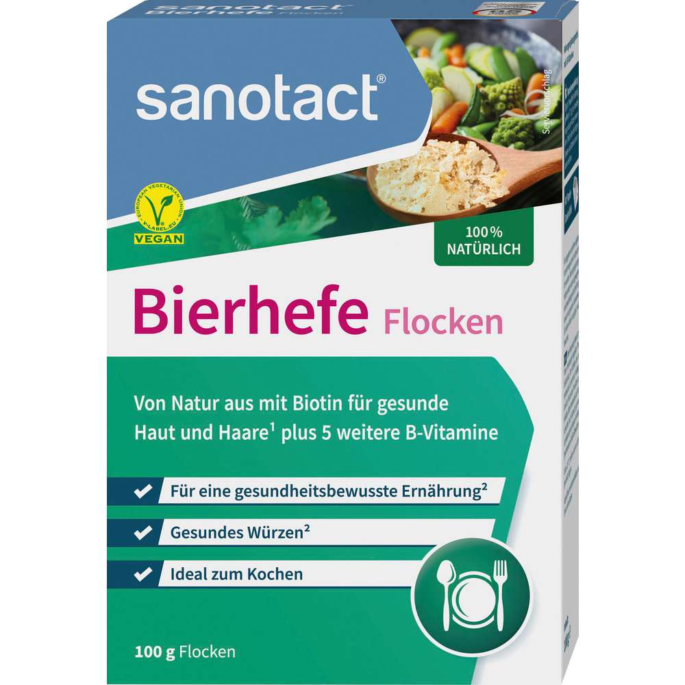 Produktabbildung sanotact Bierhefe Flocken