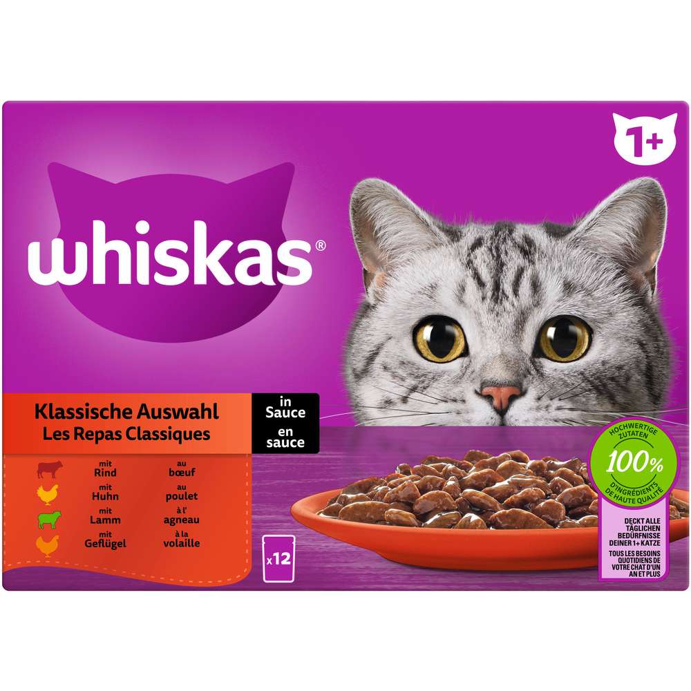 Produktabbildung Whiskas Katzen-Nassfutter, Klassische Auswahl