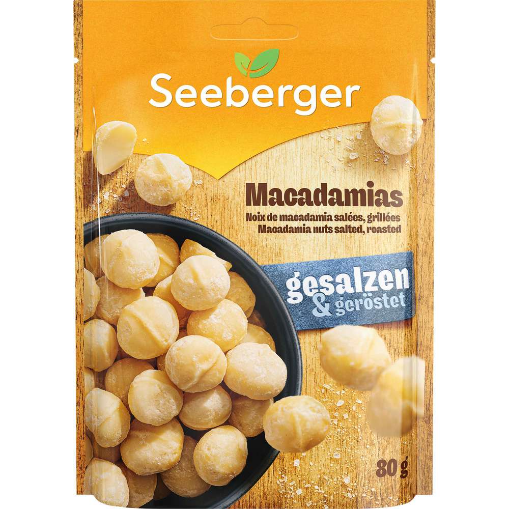 Produktabbildung Seeberger Macadamia geröstet & gesalzen