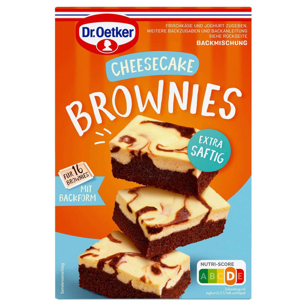 Produktabbildung Dr. Oetker Backmischung Cheesecake Brownies