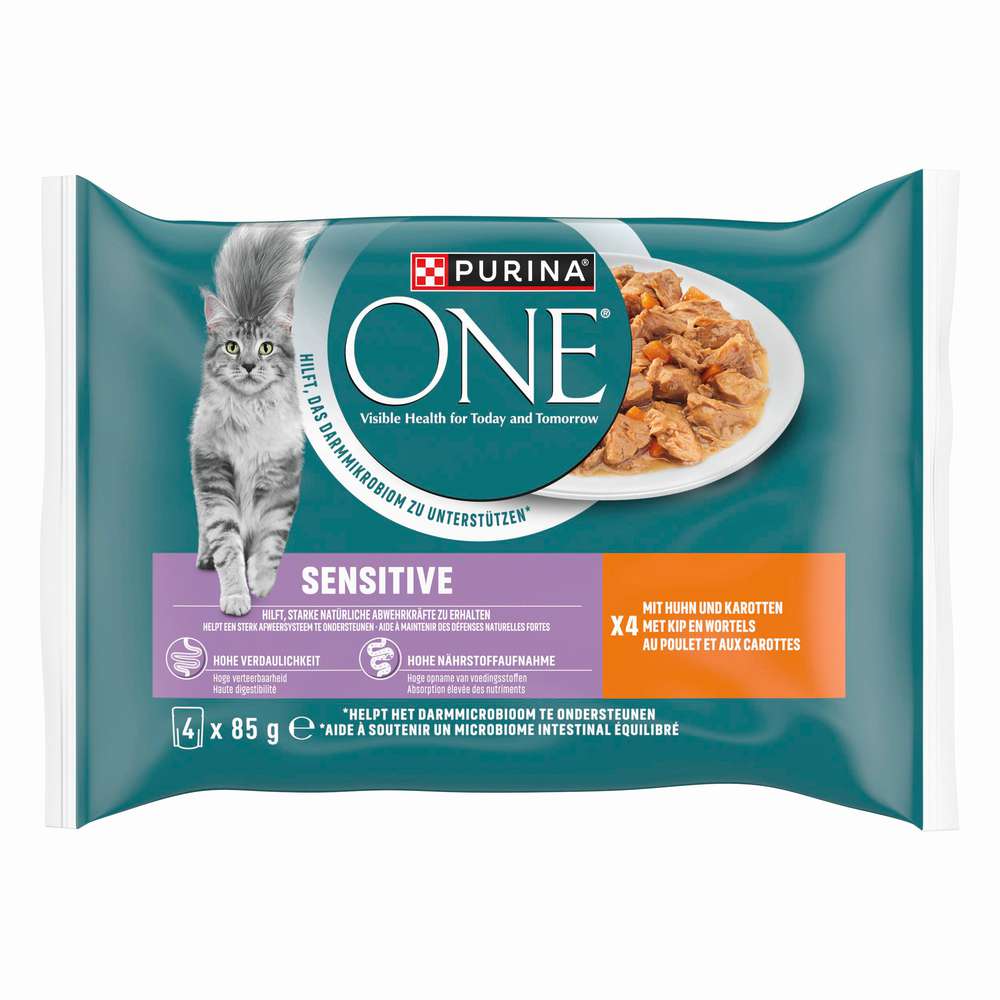 Produktabbildung Purina Katzen-Nassfutter One, Sensitive, Huhn