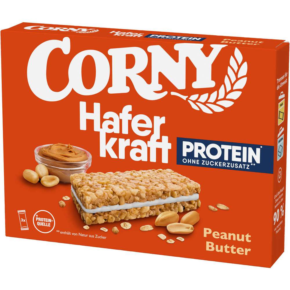 Produktabbildung Corny Müsliriegel Haferkraft Protein, Peanut Butter