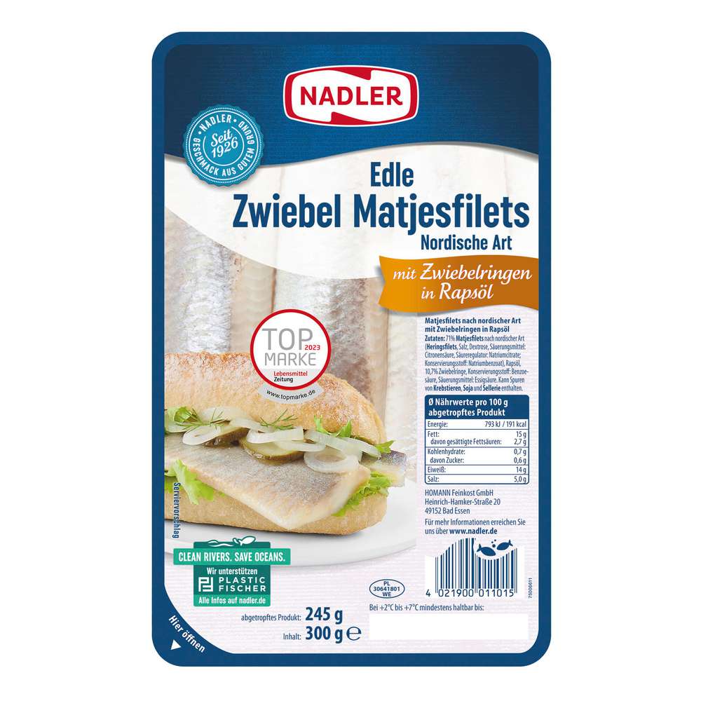 Produktabbildung Nadler Matjesfilet Zwiebel