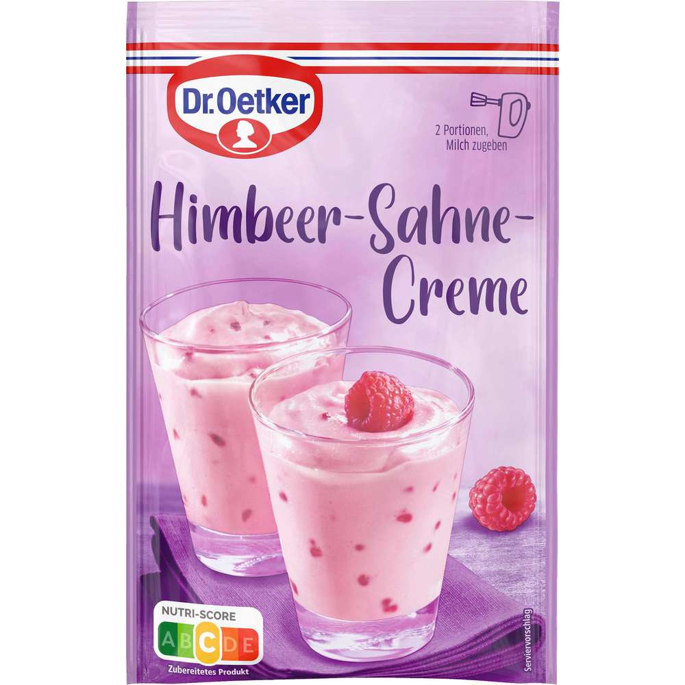 Produktabbildung Dr. Oetker Himbeere-Sahne-Creme