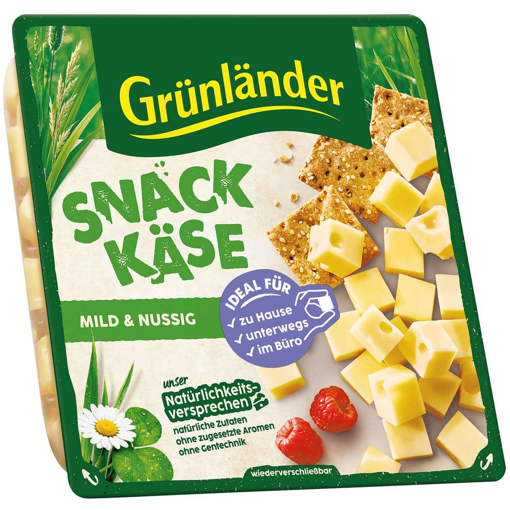 Produktabbildung Grünländer Käse Würfel, Mild/Nussig