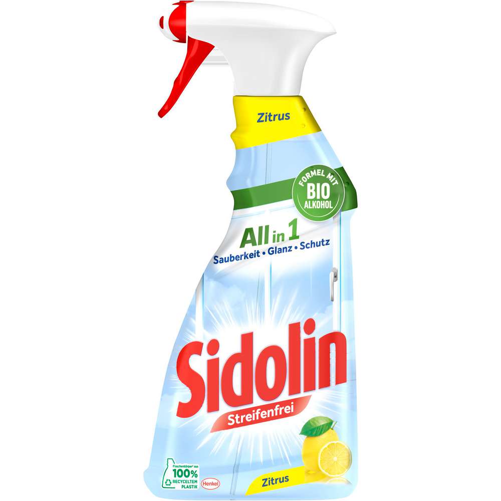 Produktabbildung Sidolin Glasreiniger, Streifenfrei Zitrus
