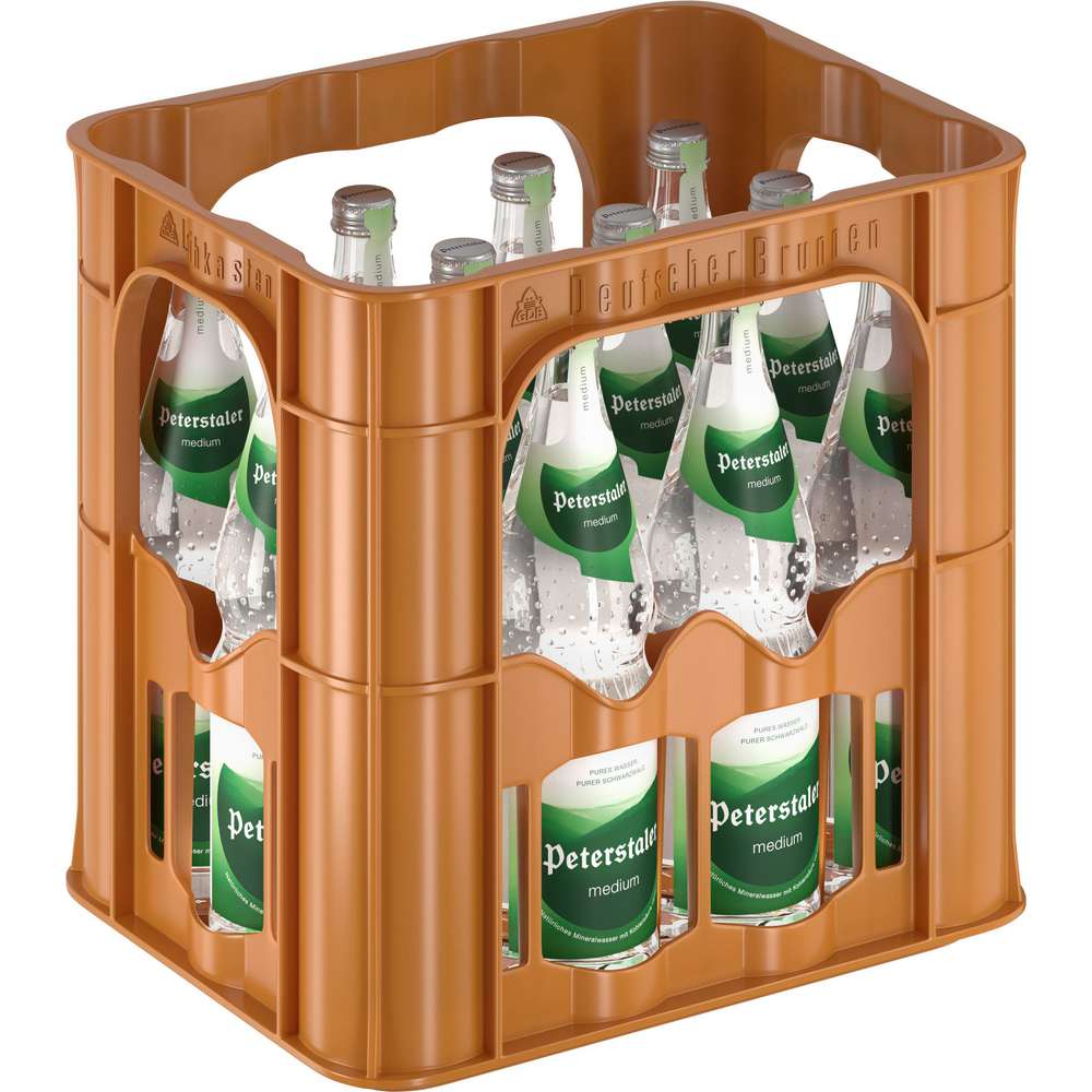 Produktabbildung Peterstaler Quelle Mineralwasser, Medium (12x 0,700 Liter)