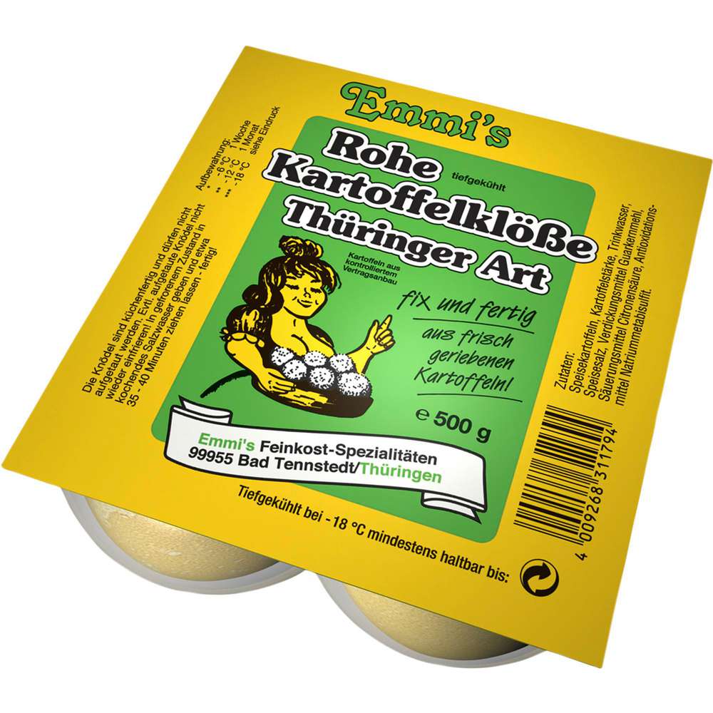 Produktabbildung Emmi's Kartoffelklöße, tiefgekühlt