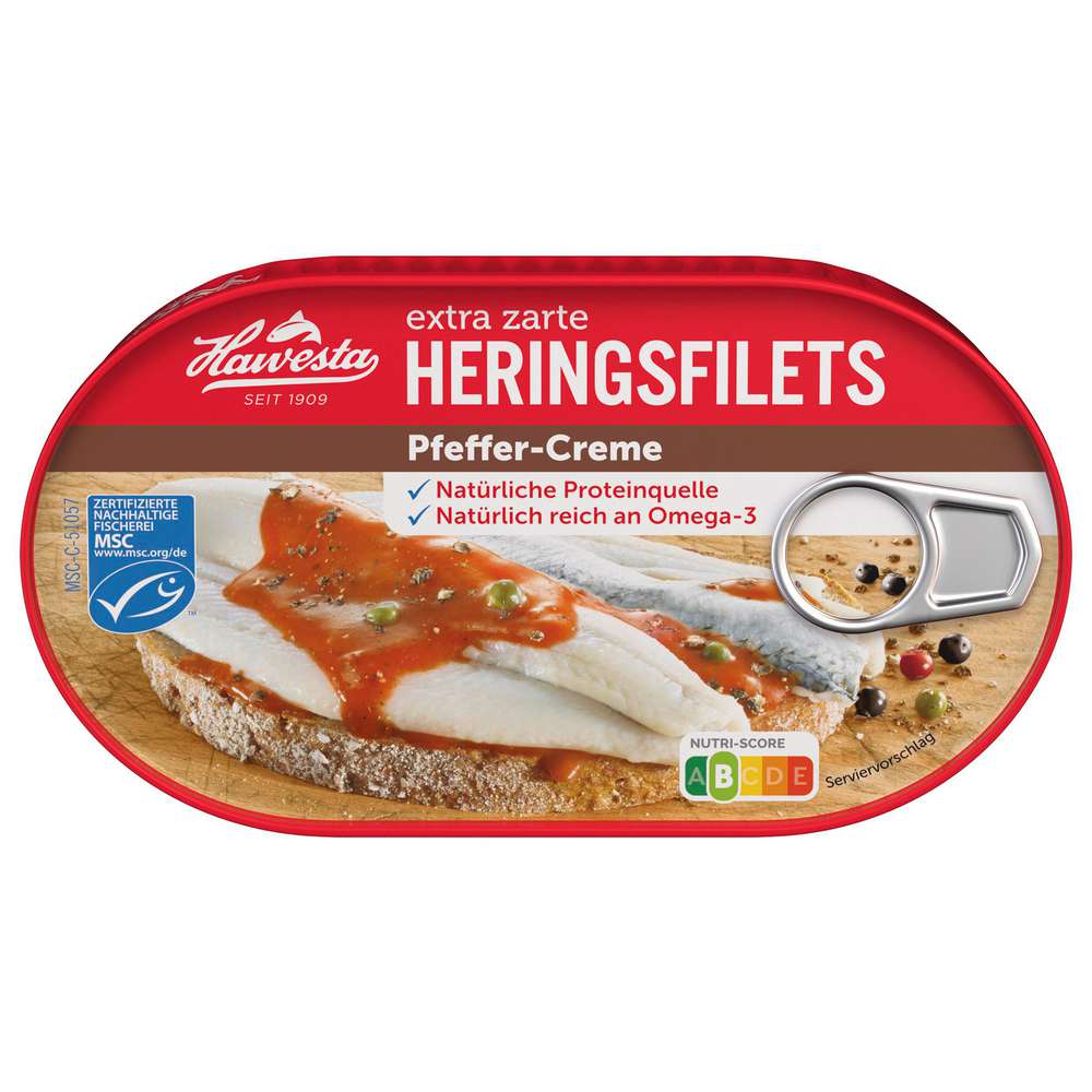 Produktabbildung Hawesta Heringsfilet, Pfeffer