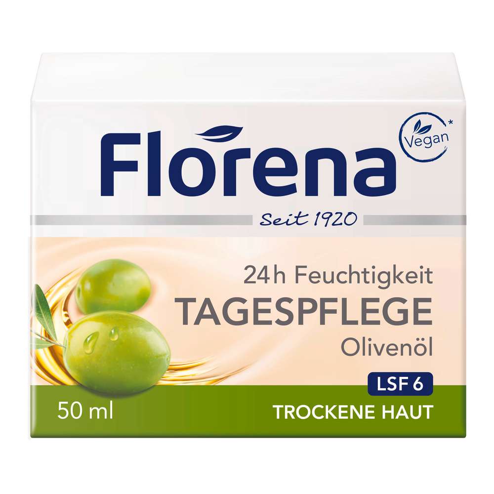Produktabbildung Florena Gesichtspflegende Tagescreme, Olivenöl LSF6
