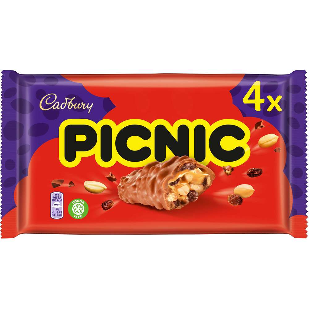 Produktabbildung Mondelez Cardbury Picnic Schokoriegel