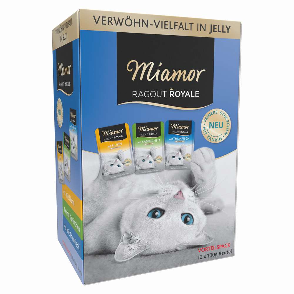 Produktabbildung Miamor Katzen-Nassfutter Ragout Royale Jelly, Kaninchen/Thunfisch/Huhn