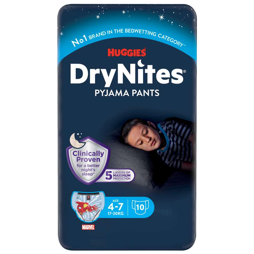 Produktabbildung Huggies Windeln DryNites Pyjama Pants, Boy 4-7 Jahre