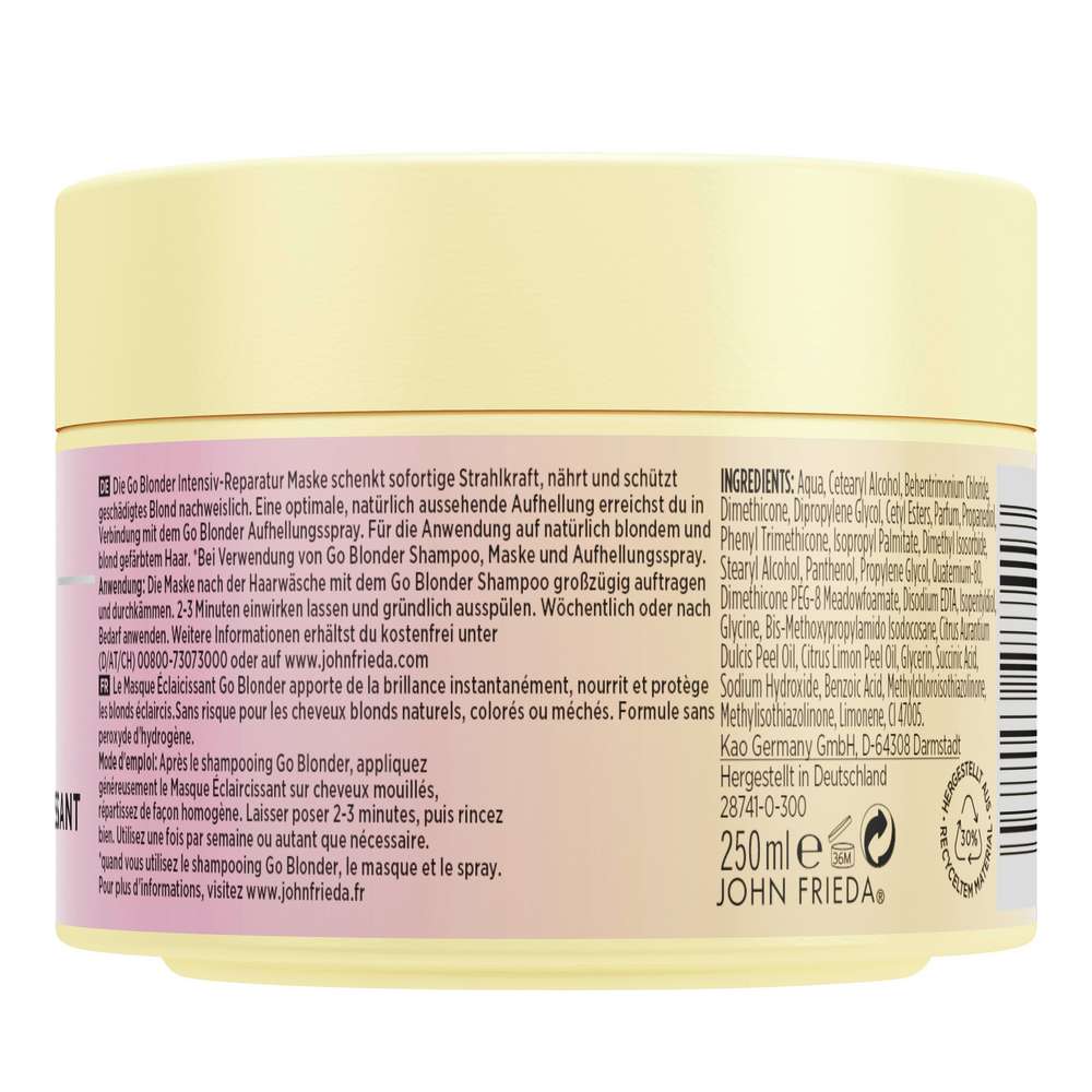 Produktabbildung John Frieda Intensiv-Reparatur Haarmaske, Go Blonder