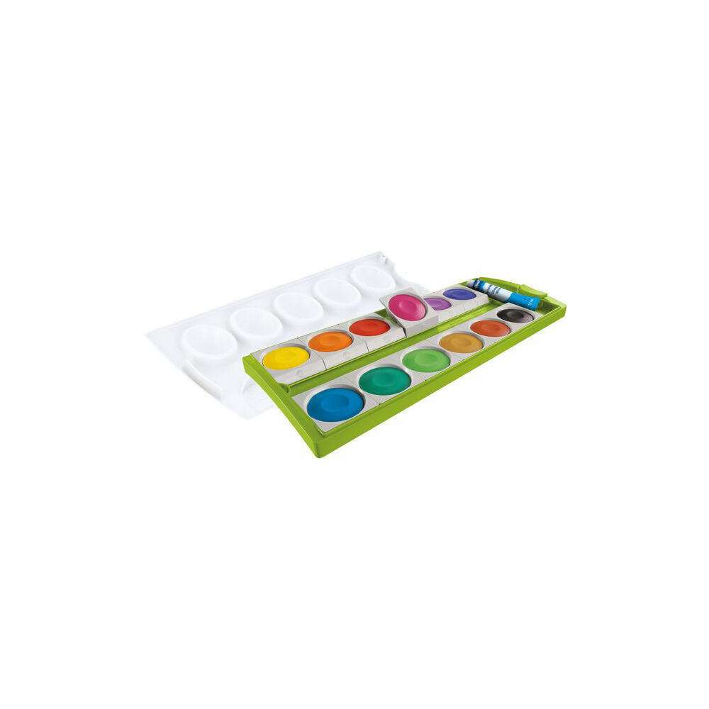 Produktabbildung Pelikan Farbkasten K12 Grün inkl. Deckweiss