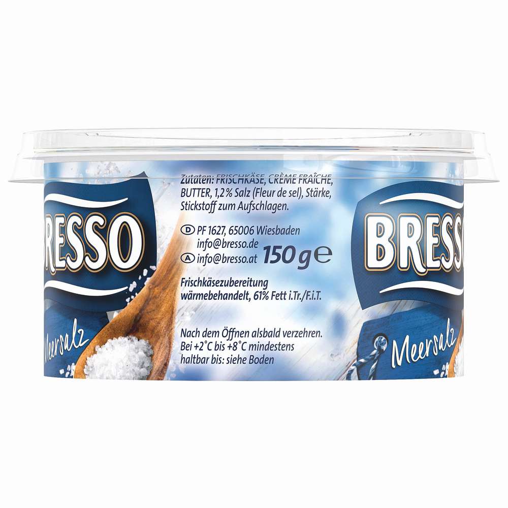 Produktabbildung Bresso Frischkäse, Meersalz