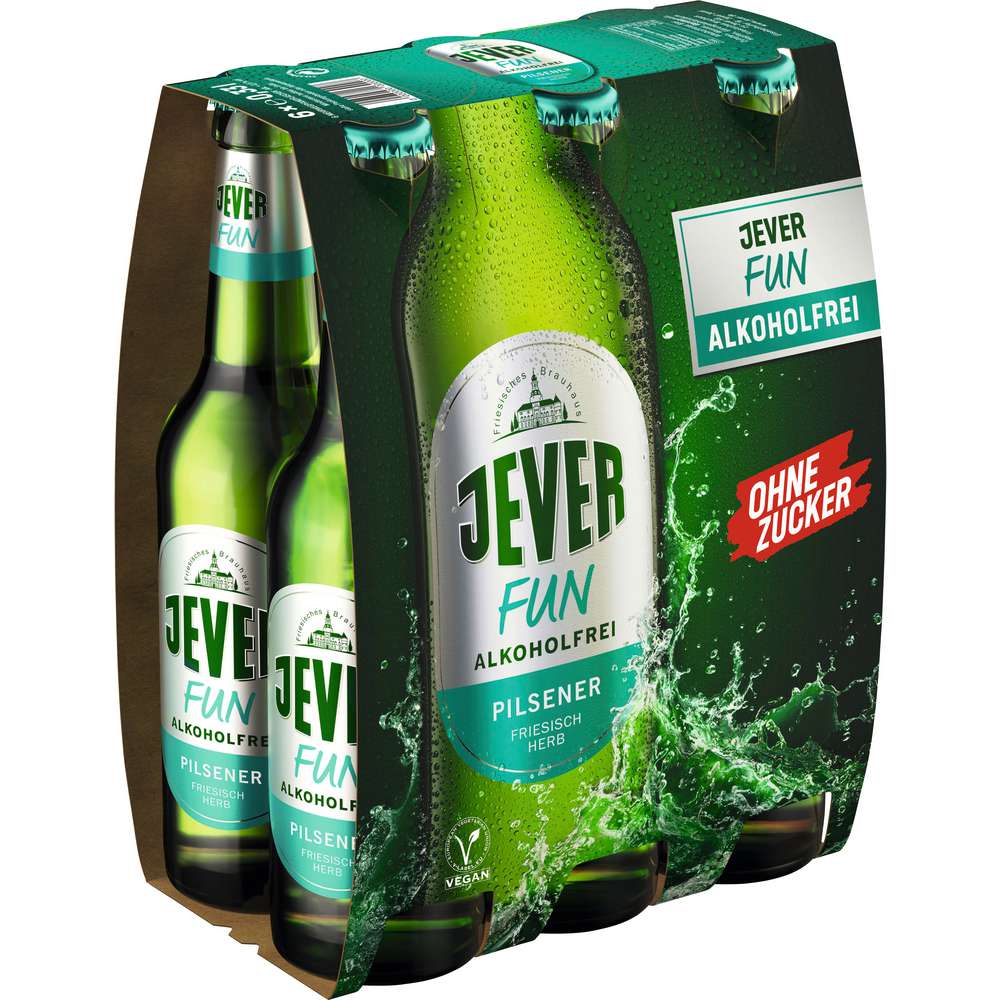 Produktabbildung Jever Pilsener Bier Fun, alkoholfrei (6x 0,330 Liter)