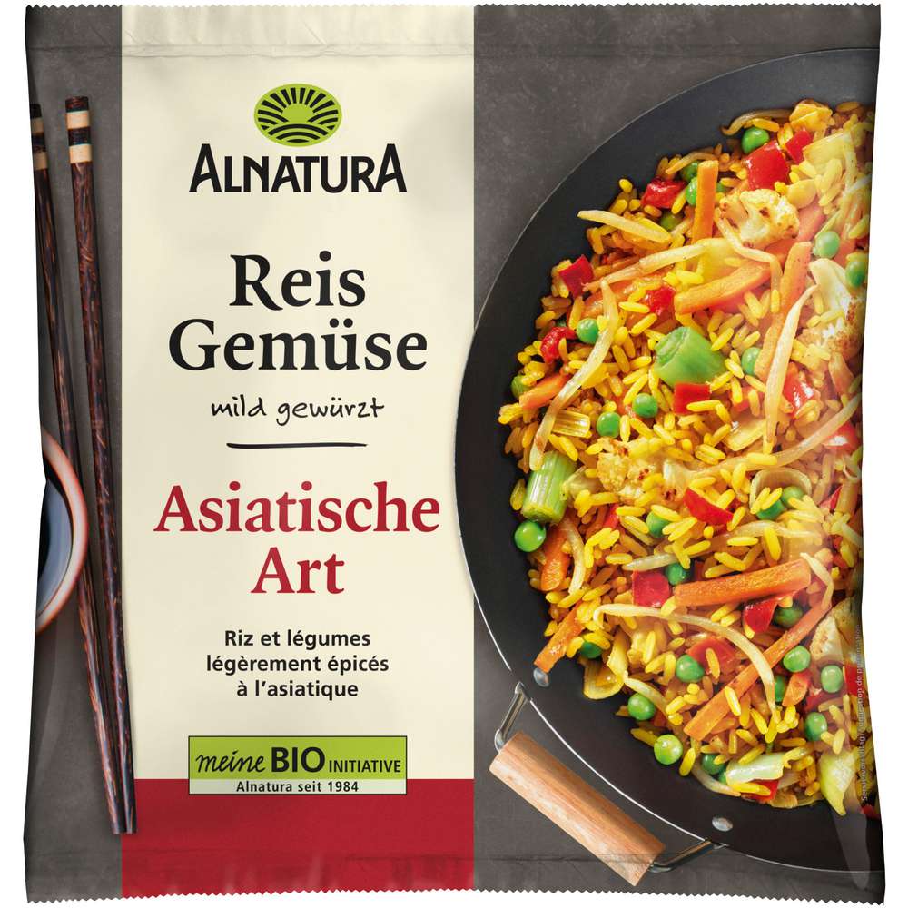 Produktabbildung Alnatura Bio Reis Gemüse Pfanne, Asiatische Art, tiefgekühlt