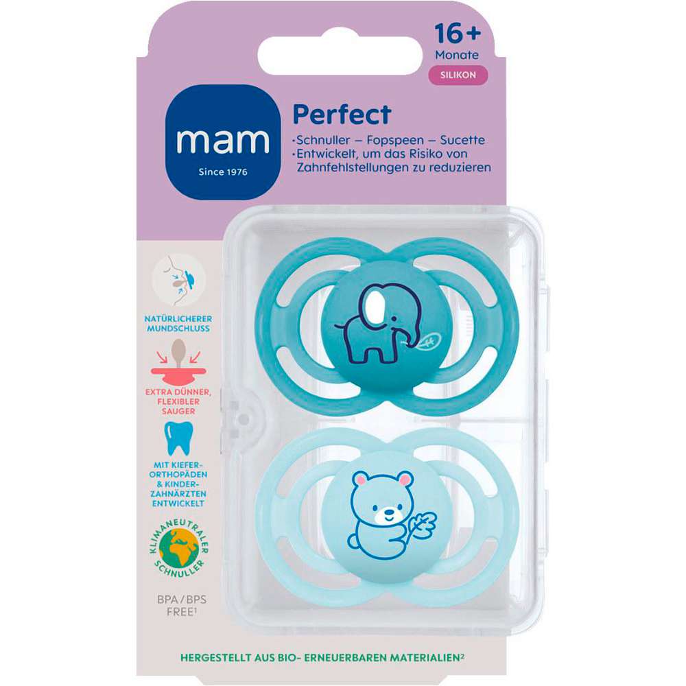 Produktabbildung MAM Babyschnuller Perfect Silikon 16+ Monate