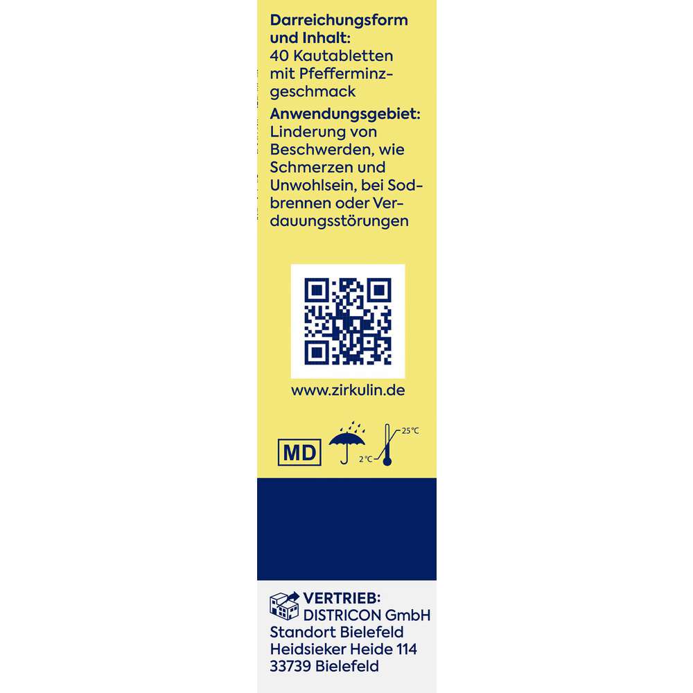 Produktabbildung Zirkulin Magen-Kautabletten