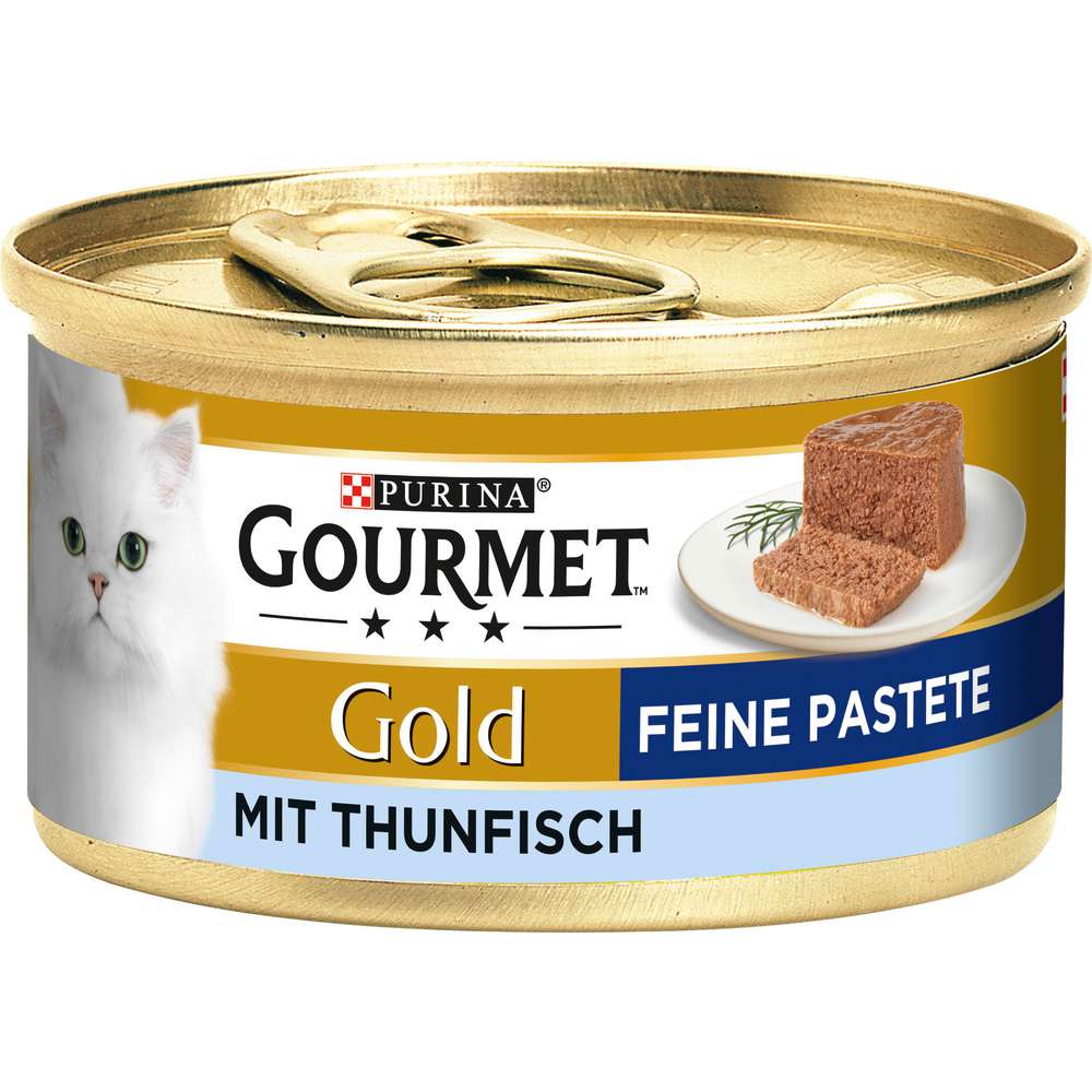 Produktabbildung Purina Katzen-Nassfutter Gourmet Gold, Feine Pastete mit Thunfisch