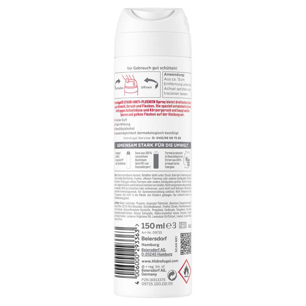 Produktabbildung Hidrofugal Deo Spray, Anti-Flecken
