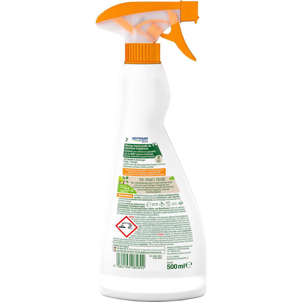 Produktabbildung Heitmann Kraftreiniger, Essig + Orange