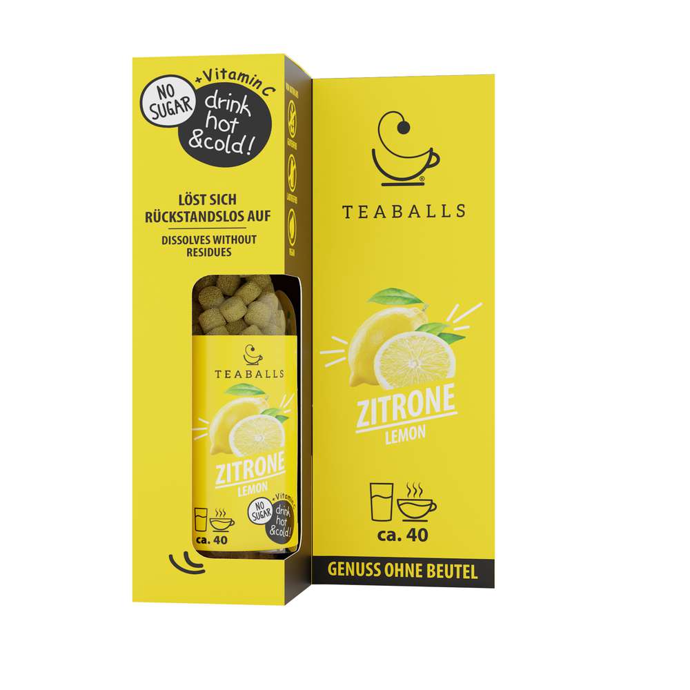 Produktabbildung Teaballs Instanttee-Balls, Zitrone