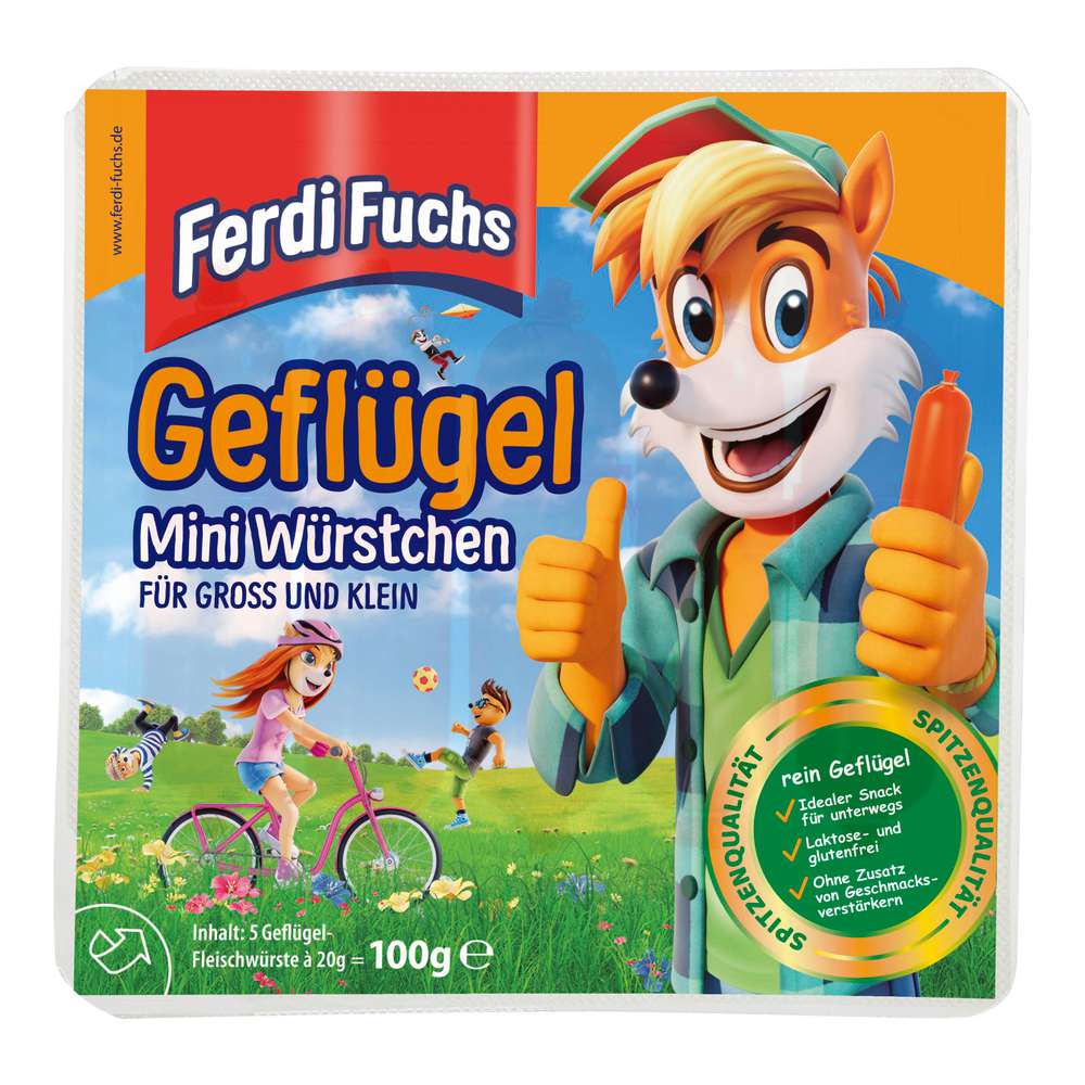Produktabbildung Ferdi Fuchs Mini Würstchen Geflügel